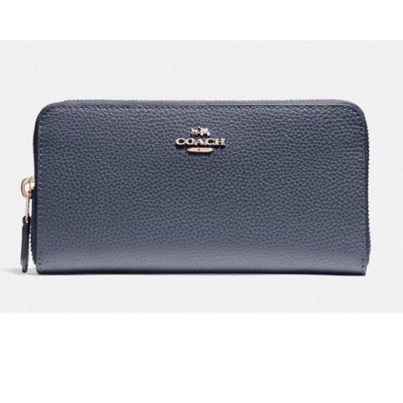 Coach Handbags - Coach F16612 Pebble Leather Zip Women’s Wallet
